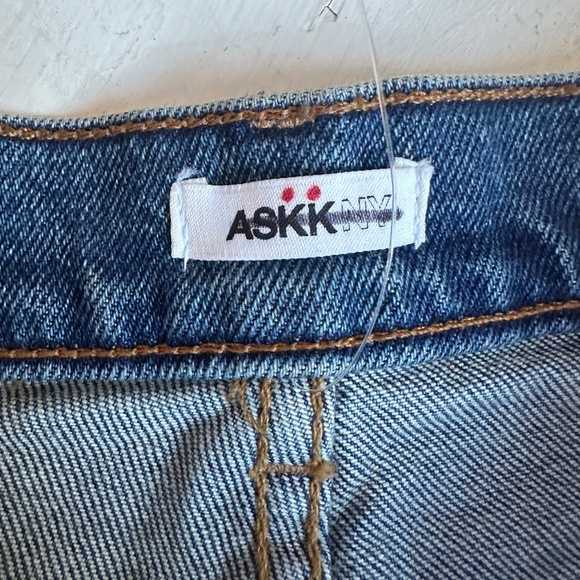 NWT ASKK NY Marina Crop Wide Leg Jean - Picture 5 of 10